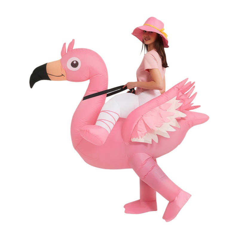 Cosplay Prop - Fantasias Infláveis de Flamingo Rosa, Roupas