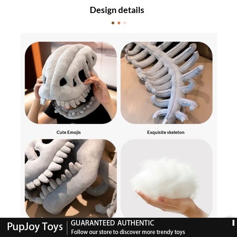 Cosplay Fire Prop - Chapéu de pelúcia com esqueleto de