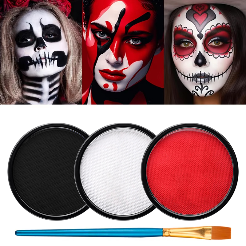 Conjunto de 3 Tintas Faciais à - Cosplay Prop Paint avaliação e preço